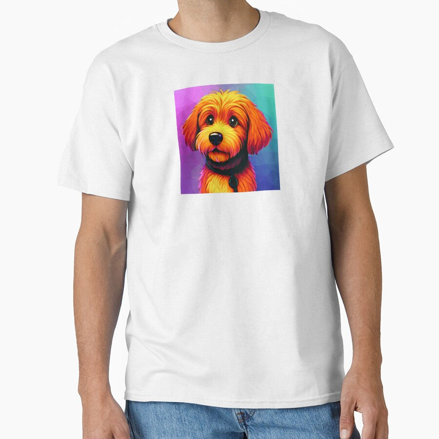 Colorful Doodle Pup - neon colors by Doodles Down South