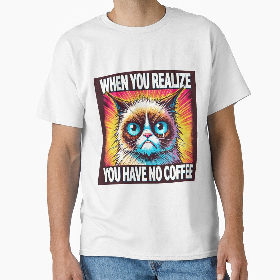Grumpy Cat Meme When You Realize You Have No Coffee by CatmemesArt