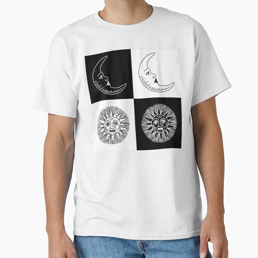Black and White Sun and Moon by avejane