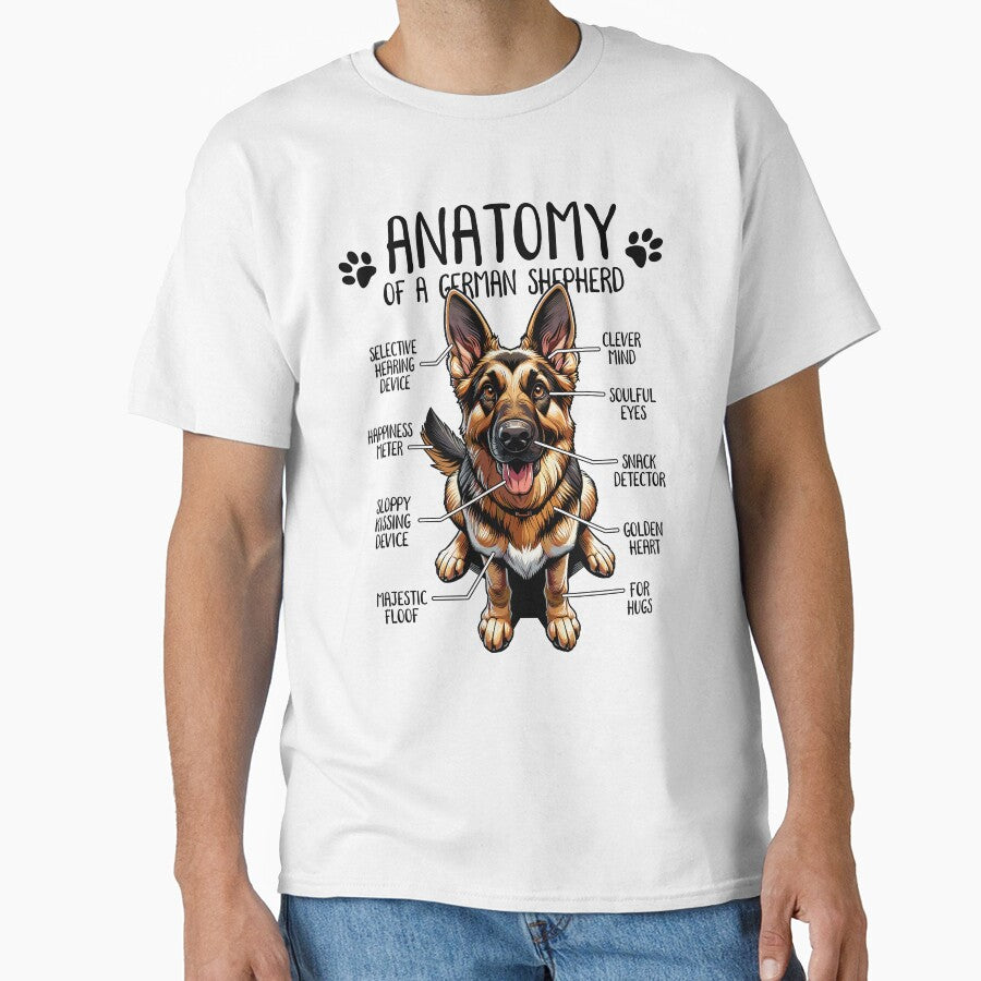 Funny German Shepherd Dog Anatomy Dog Lover Dog Owner by lanynx design