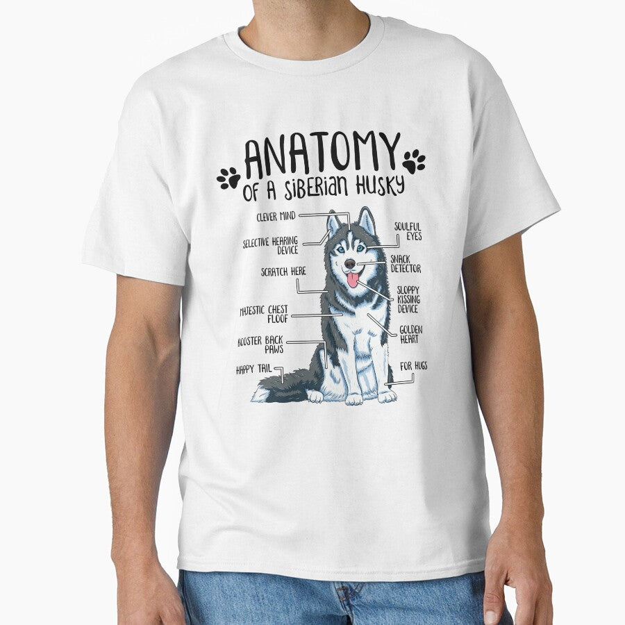 Funny Siberian Husky Anatomy Dog Owner Dog Lover by lanynx design
