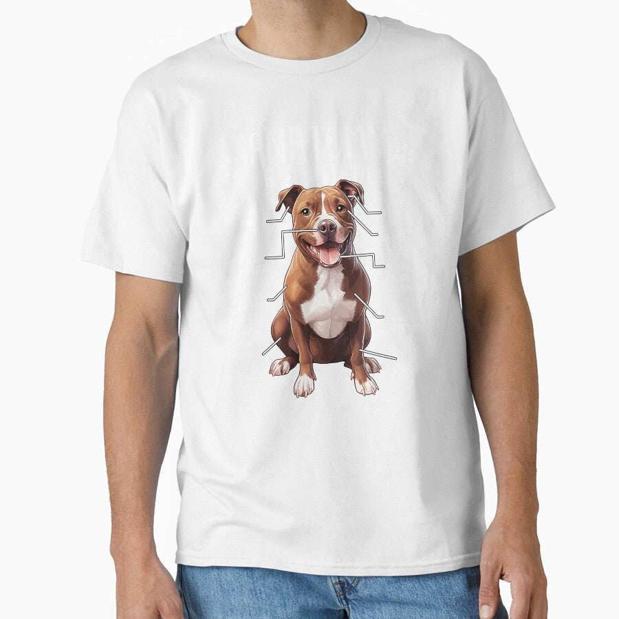Funny Pitbull Anatomy American Pit Bull Terrier Dog Pittie Lover by lanynx design