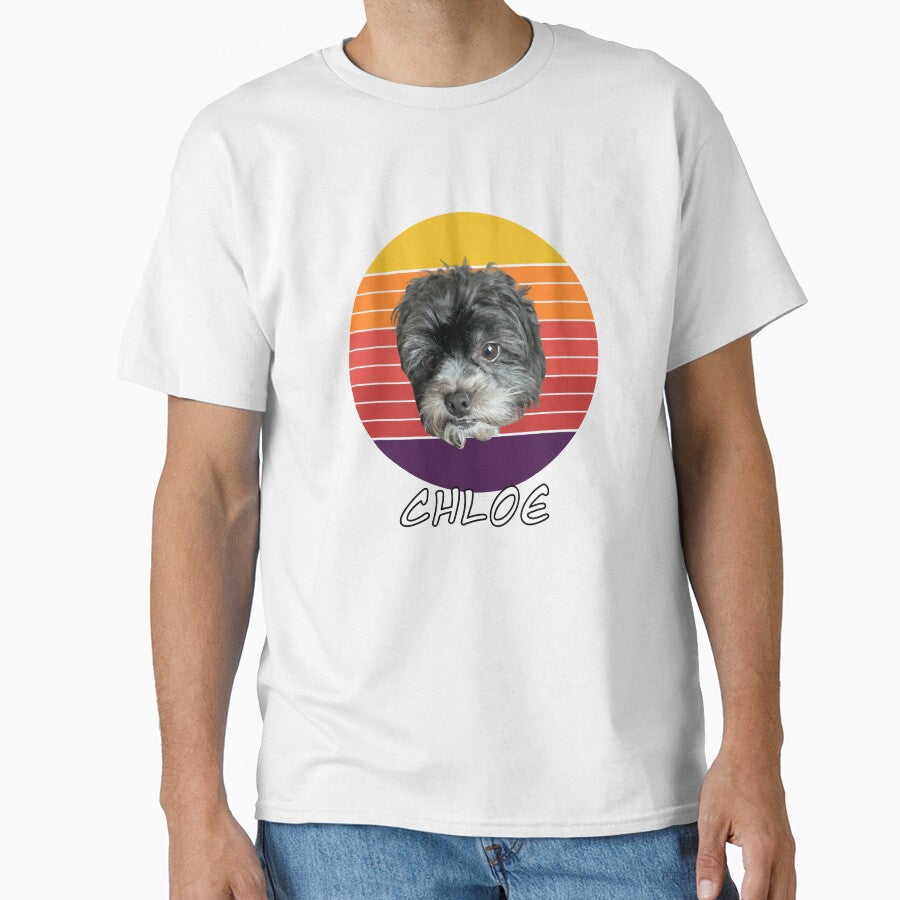 Love, CHLOE, CUTE ,retro,Dog Lover KIDS MEN WOMEN T-Shirt by ArtByMigdad