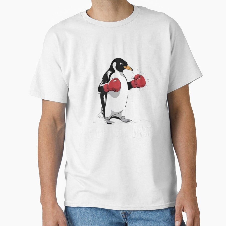 Fight or Flight Funny Penguin Meme 1 by RuthGAArt