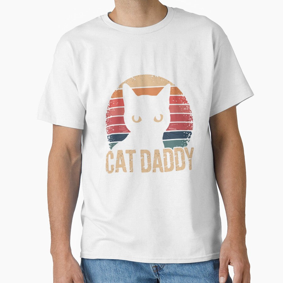 Cat Daddy Vintage Sunset Design for Feline Enthusiasts by Hananiah Merch