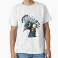 Blue Peacock skull | punk funny cool design by TaliaShin