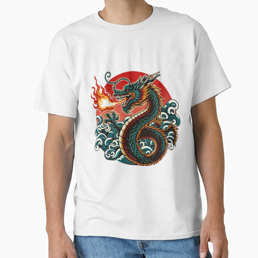 Fire Shock dragon breathing fire vintage by Expressions-Sel