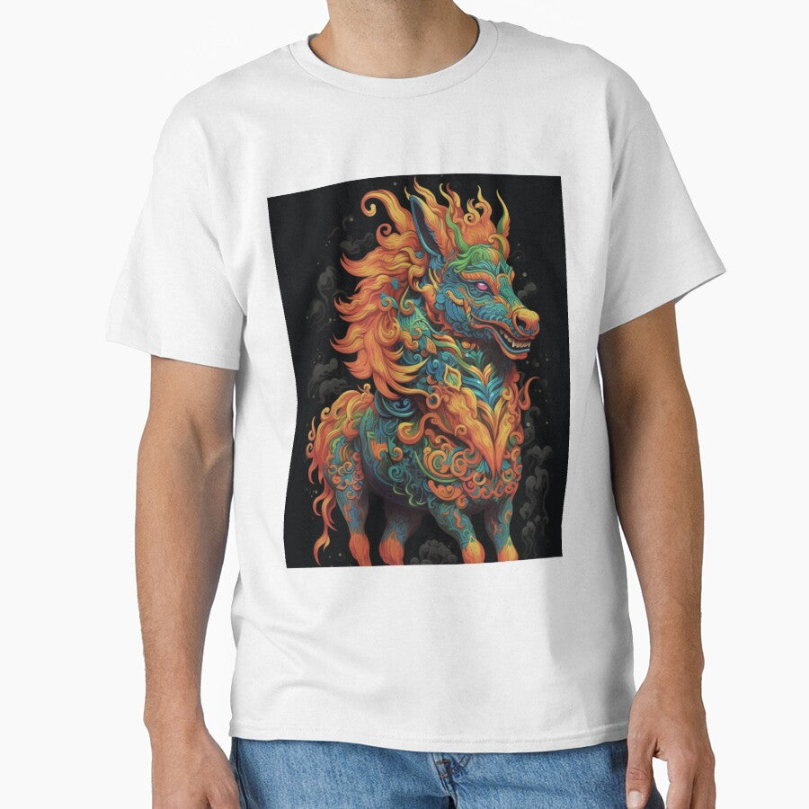 Qilin: The Auspicious Dragon-Deer - Chinese Mythology Artwork by JLCableStudio