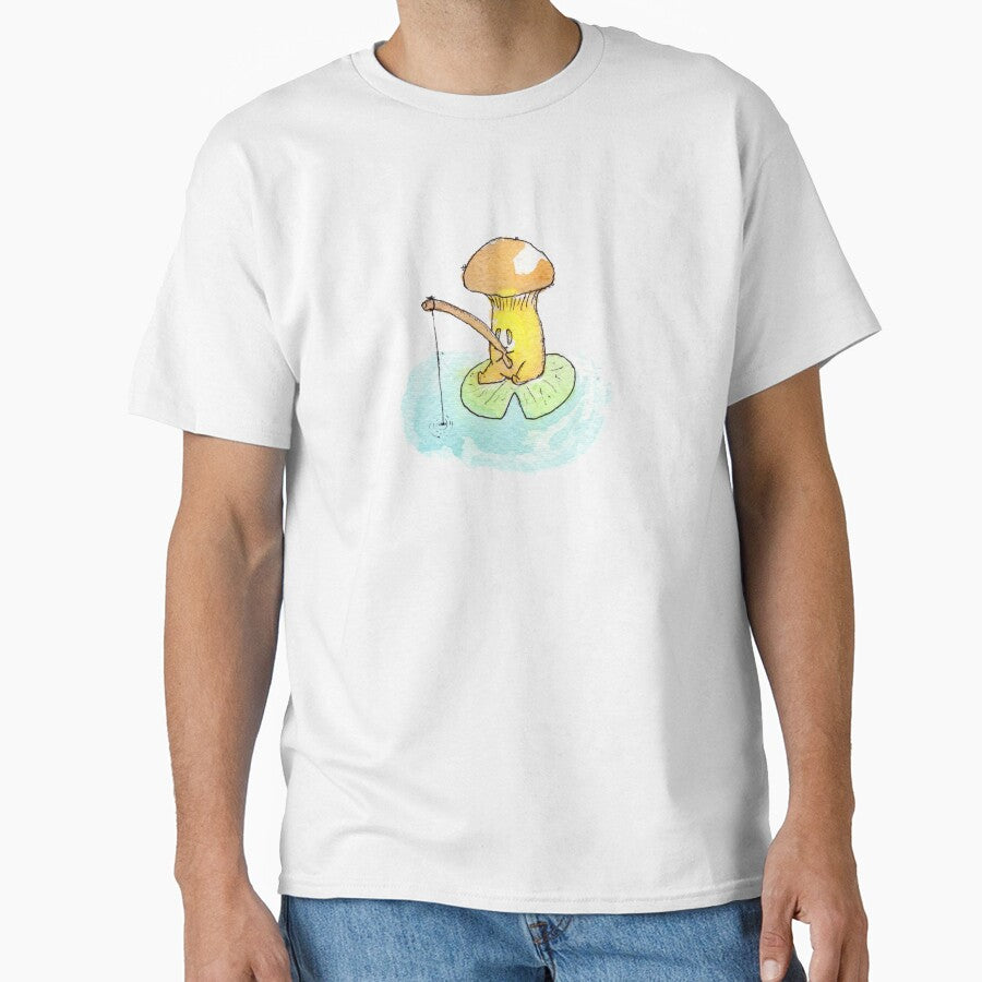 Cute mushroom fishing by LilComfyFella
