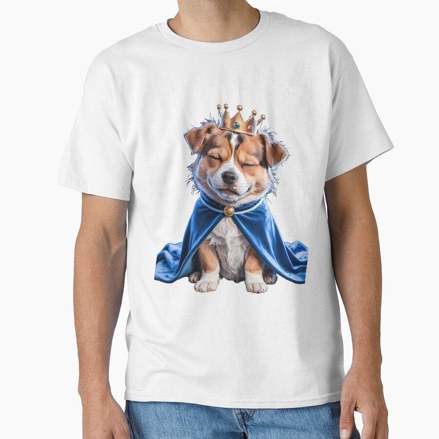 DOG WEAR CROWN Funny Dog Lovers Casual Everyday Style Outfit by Cre8tivePrint
