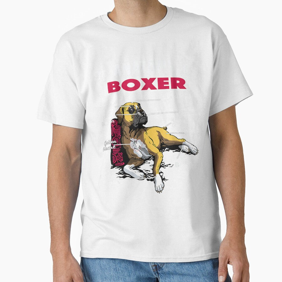Anatomy of a Boxer Dog shirt - Funny Shirt for Boxer lover by AnnAuman
