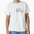 The mondayest day ever cute funny cat with meme quoted graphic men women unisex apparel by micreations
