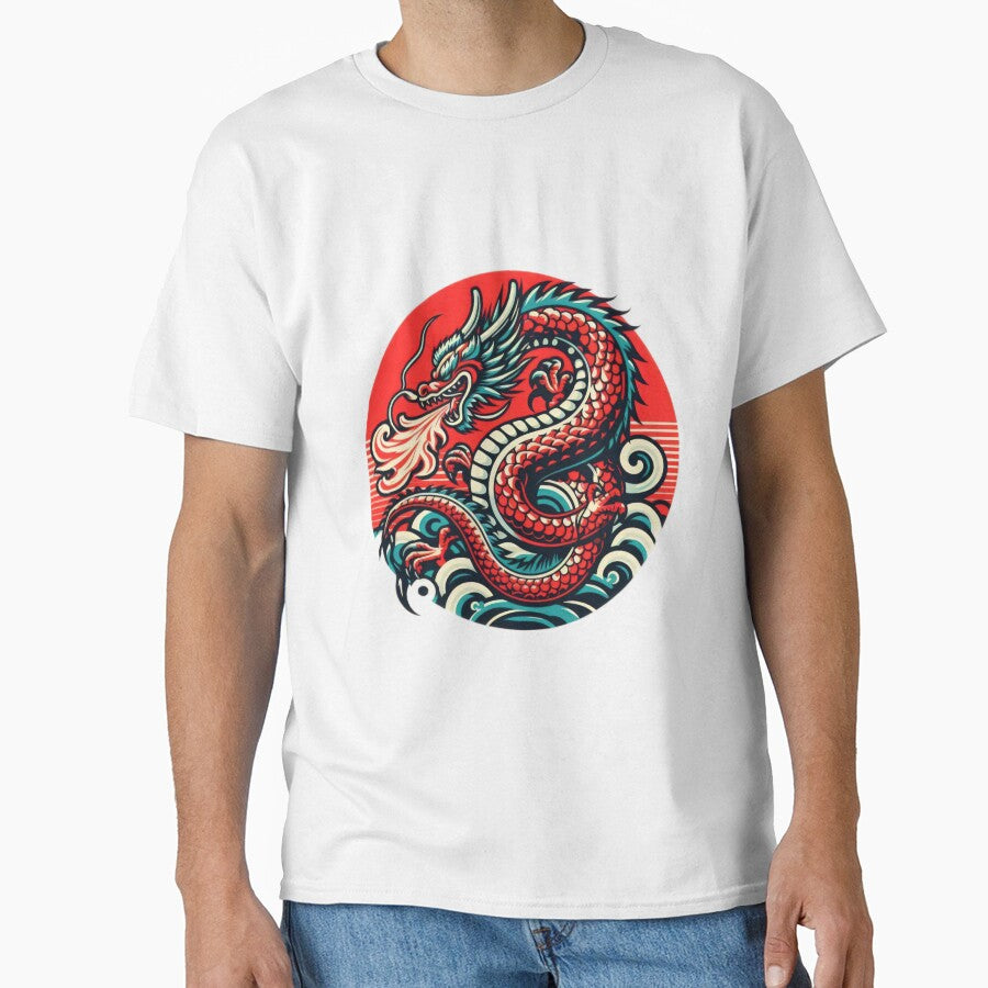 Red Erupting dragon breathing fire vintage by Expressions-Sel