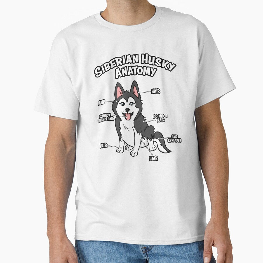 Anatomy of A Siberian Husky Funny Dog Lover Gift by JessieJune