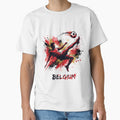 Belgian Football Colors Classic Shirt | Bold Red Soccer Pride Tee | Belgium Fan Gift Idea by 3ac-Arts