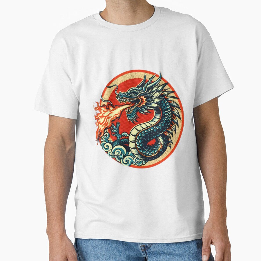 Flaming Clash dragon breathing fire vintage by Expressions-Sel