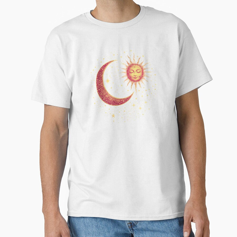Celestial Sun and Crescent Moon Star Mandala by PrettyRottenCo