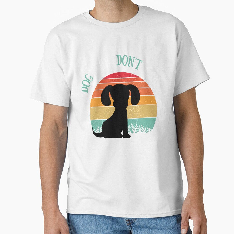 Dog hair Dont care - Retro sunset Dog Lover by ChromaHeaven
