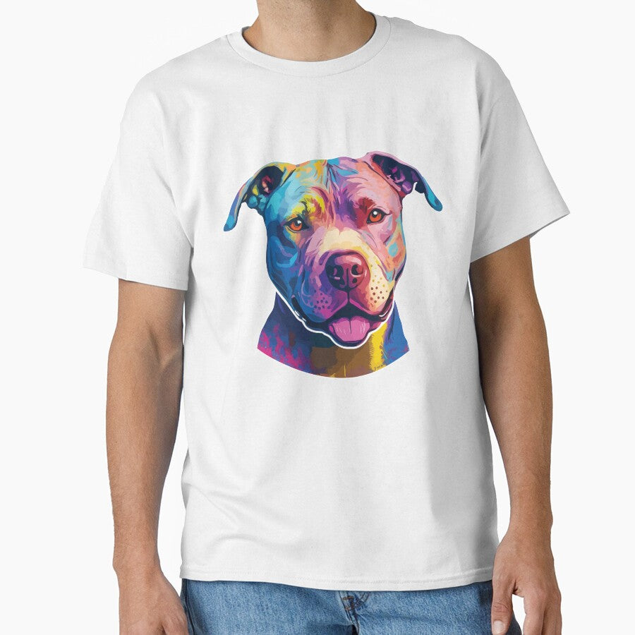 Retro Sunset Pit Bull by vectrus