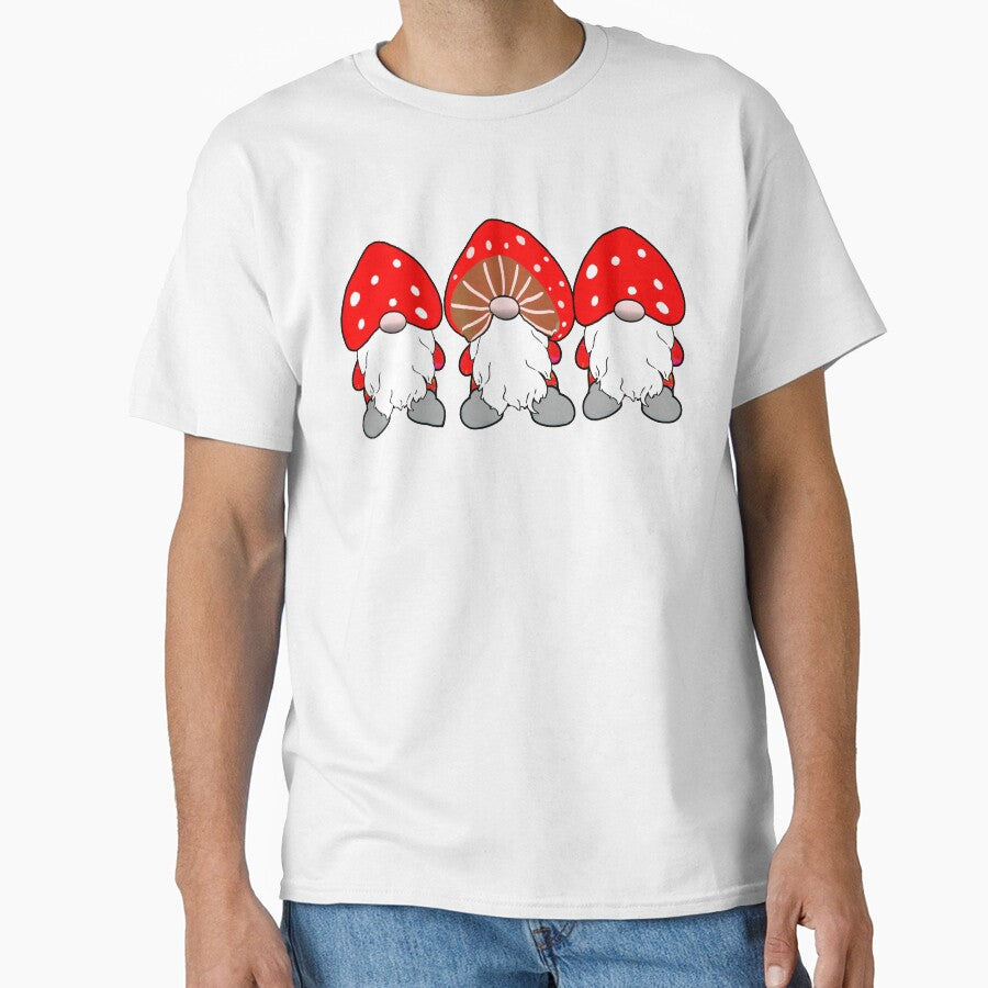 Cute Cottagecore Mushroom Gnomes Toadstools by funnytshirtemp