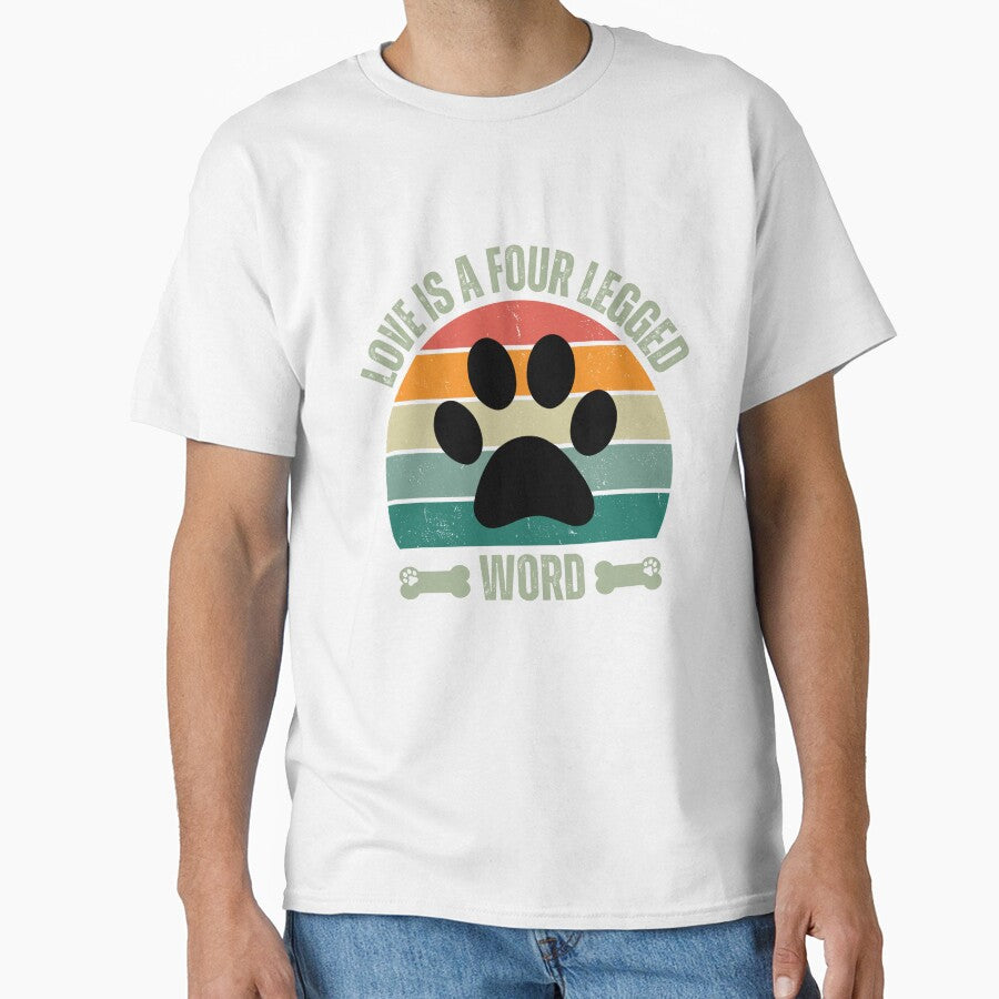 Love is a four legged word retro vintage by Nepaz-Designs