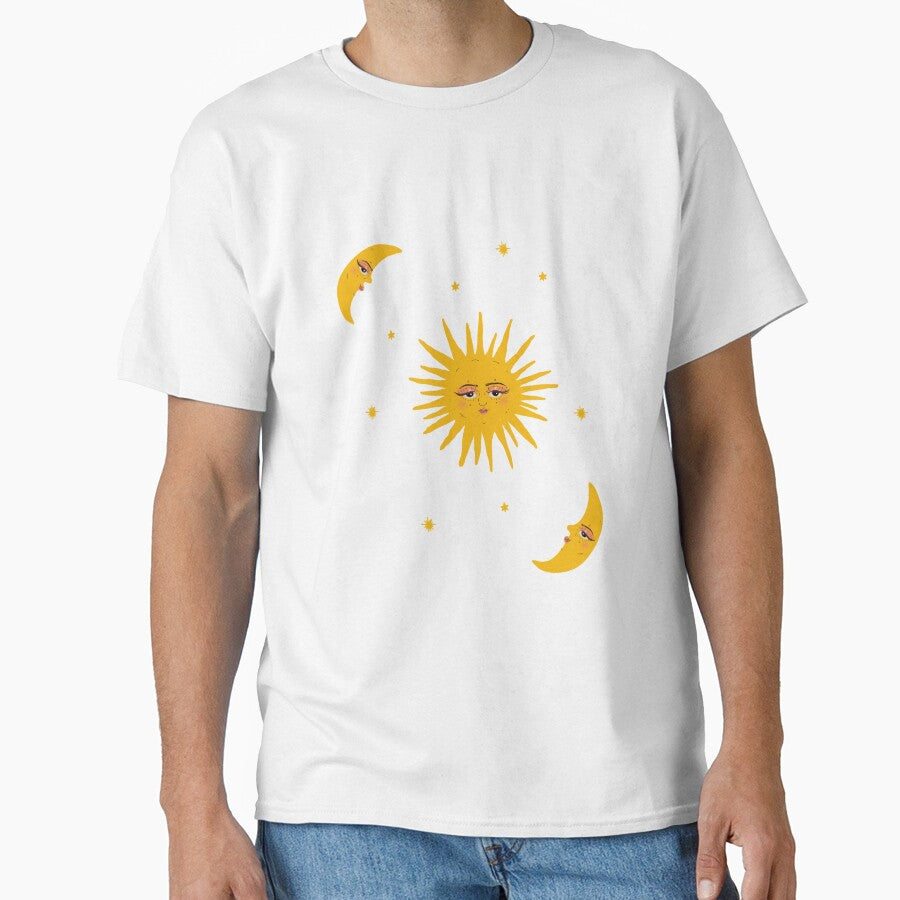 Celestial sun moon and stars by Mermaidssparkle