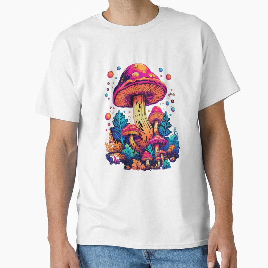 Midnight neon mushroom by RetroPrints