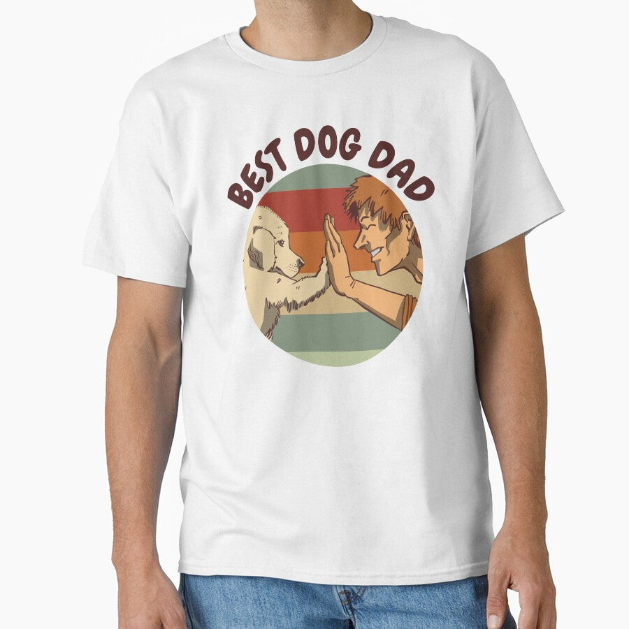 Best Dog Dad Funny Retro Father's Day by JRRTs