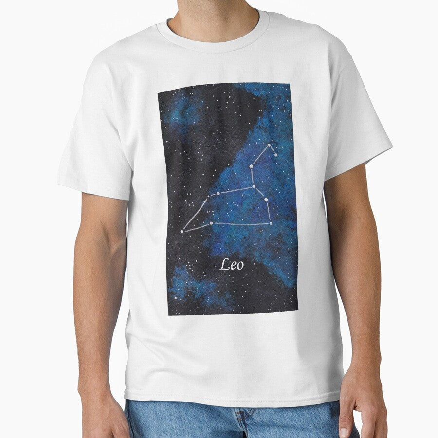 Leo Zodiac Sign Space Painting by CoryellArt