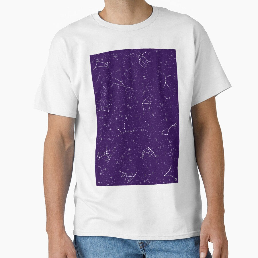 Zodiac constellation art, deep purple by ArtfulBonBon