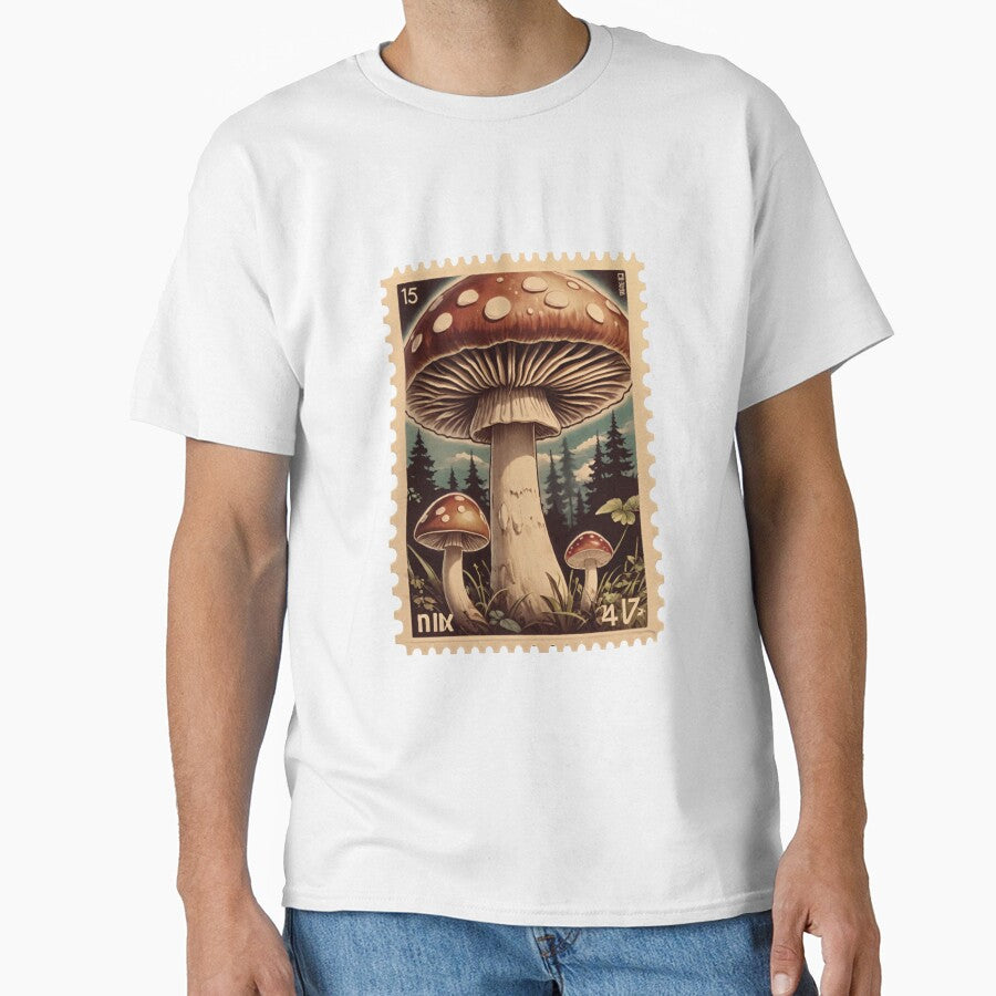 Mushroom Postage Stamp by KaidasFerns
