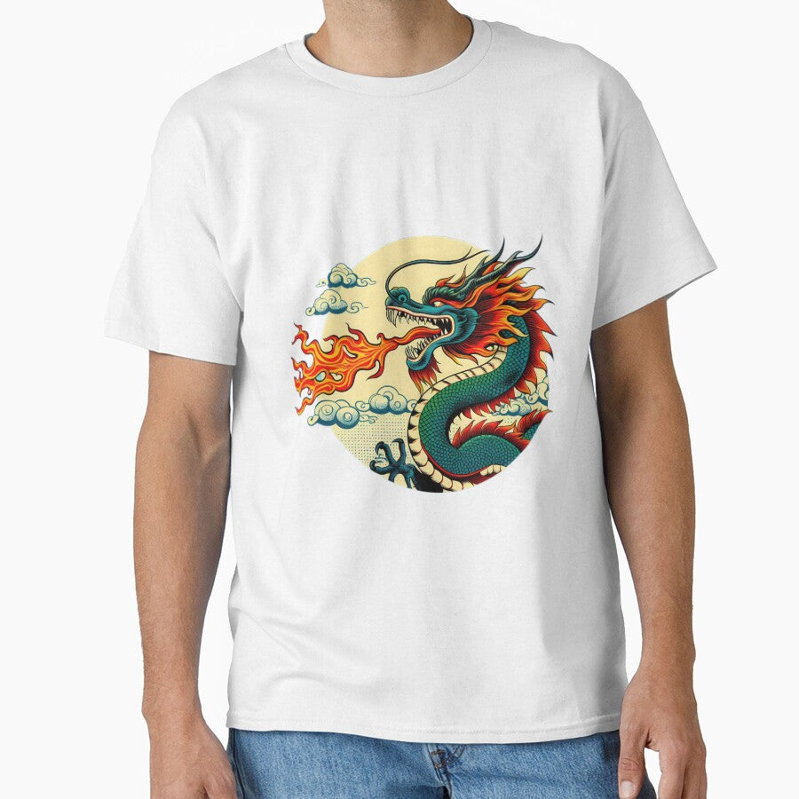 vintage Chinese Dragon Fire Breath by Expressions-Sel