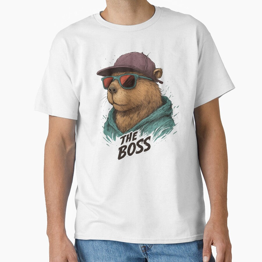 Capybara “The Boss” – Funny Chill Capybara Design Perfect gift for teenagers by KZurHTPC
