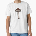 Cocoa Brown Mushroom Watercolor Magic by EmeraldeaArt