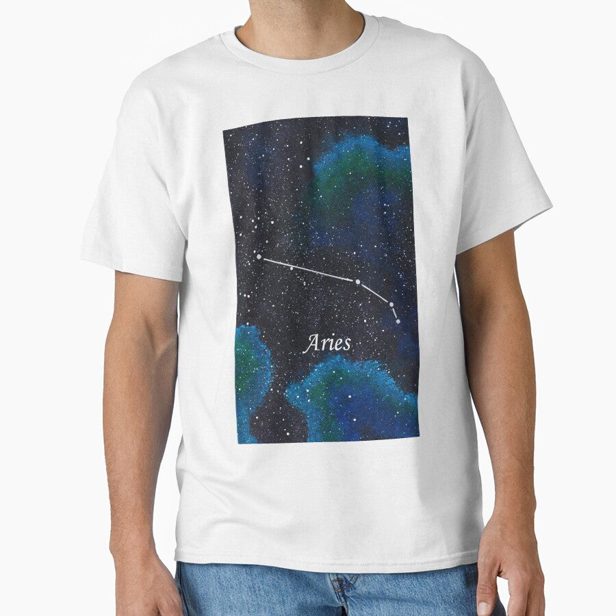Aries Zodiac Sign Space Painting by CoryellArt