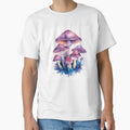 Enchanted Forest Mushrooms Watercolor Painting by RawNaturePrints