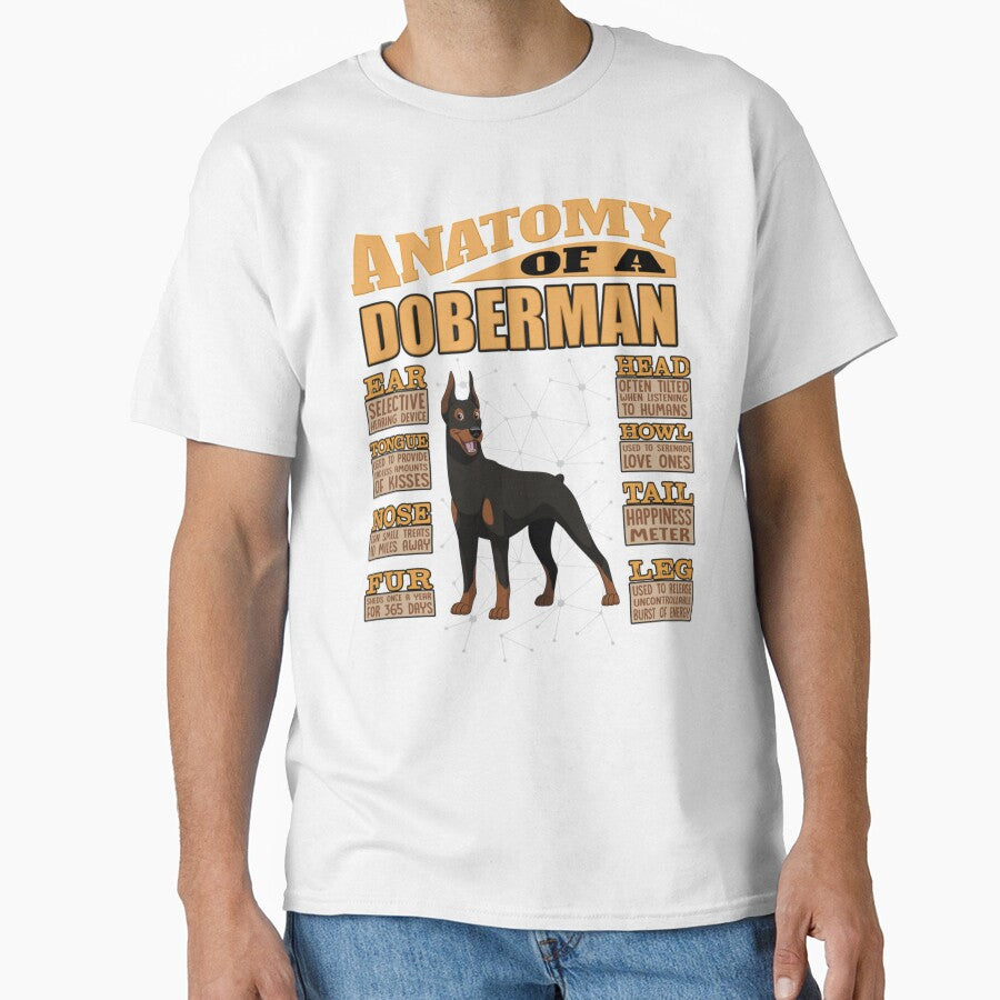 Anatomy Of A Doberman - Funny Doberman Design by AtmosApparel