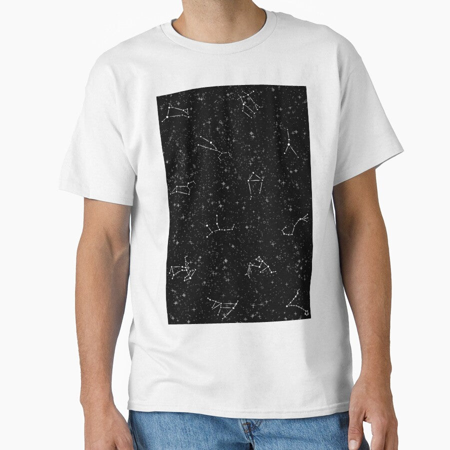Zodiac constellation art, black and white by ArtfulBonBon
