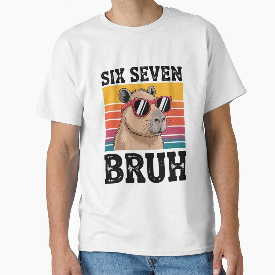 Six Seven Bruh 67 Meme Funny Capybara by AsteriskDatBArt