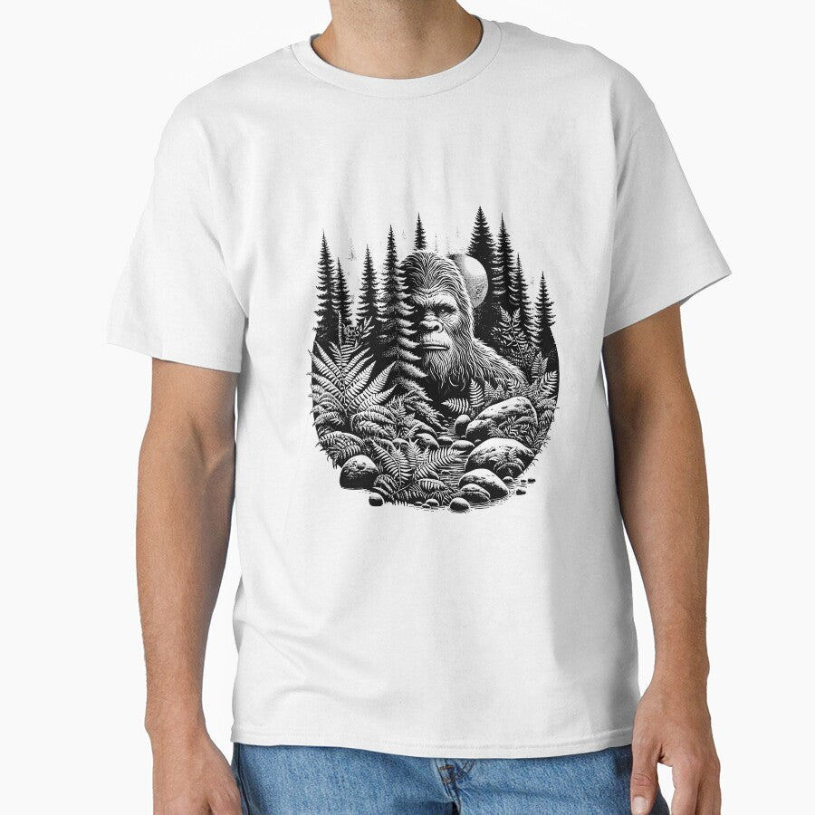 Bigfoot hiding in nature by Nerdlight