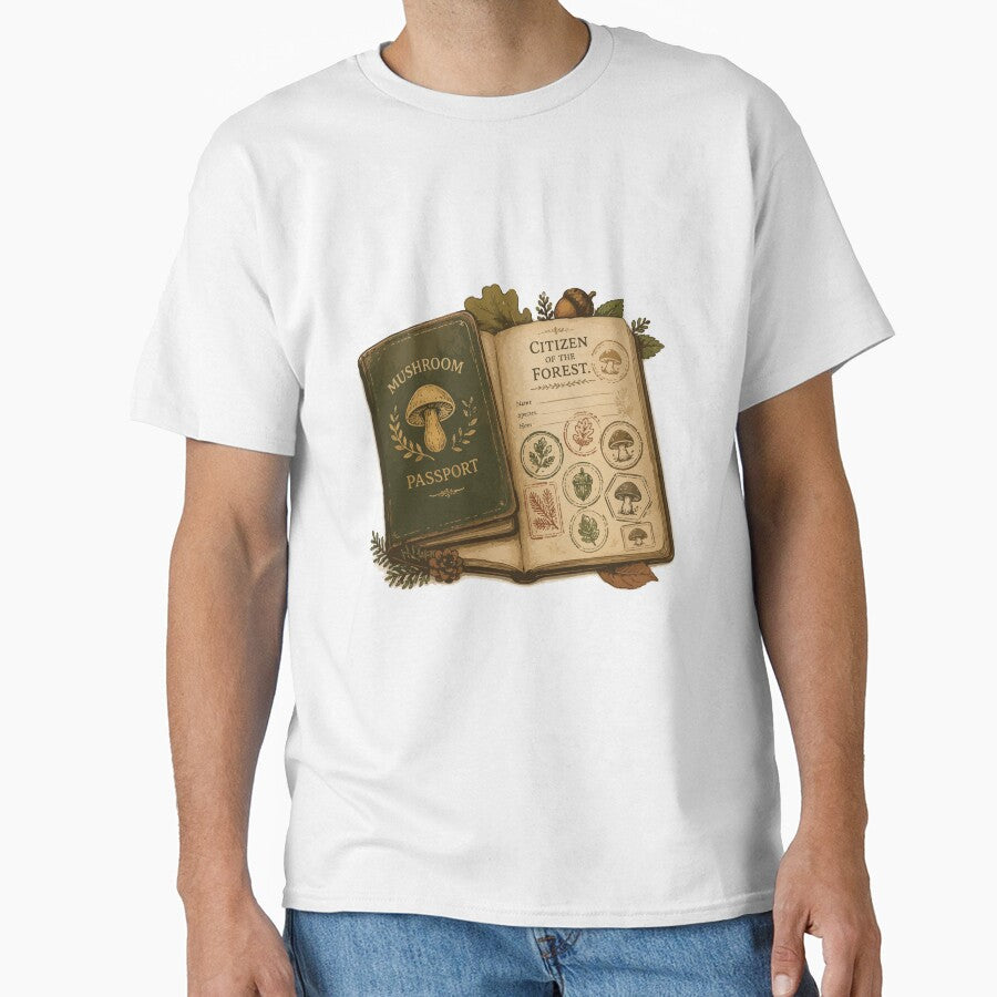 Mushroom Passport Citizen of the Forest Cottagecore by SimplePoDesign