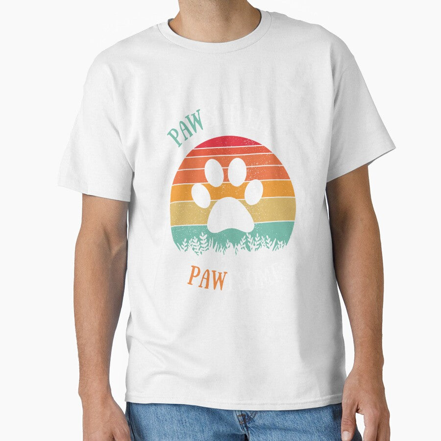 Pawsitevely Pawesome - Retro sunset Dog Lover by ChromaHeaven