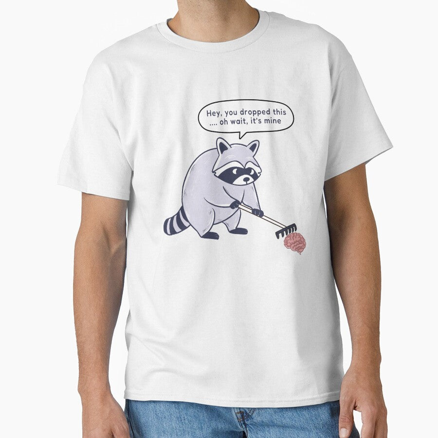 Sassy Raccoon Cartoon – Quirky Humor Shirt by Iqrapixels