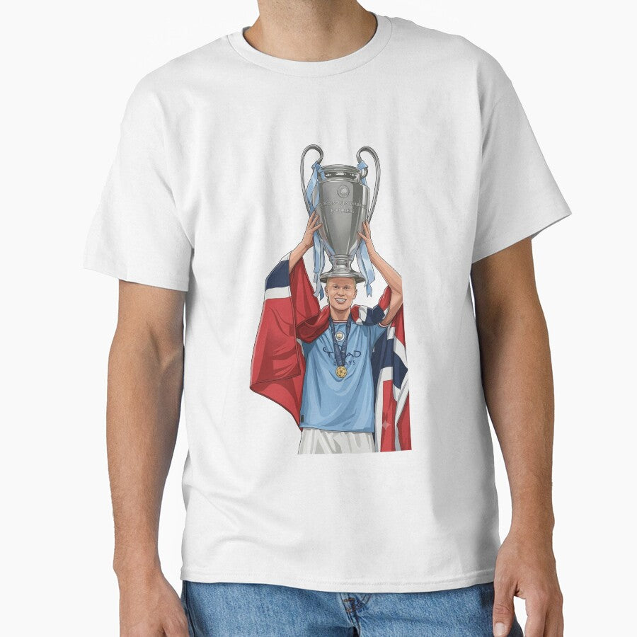 Erling Haaland Goal Machine – Norway Football Superstar Graphic by Mialunaa