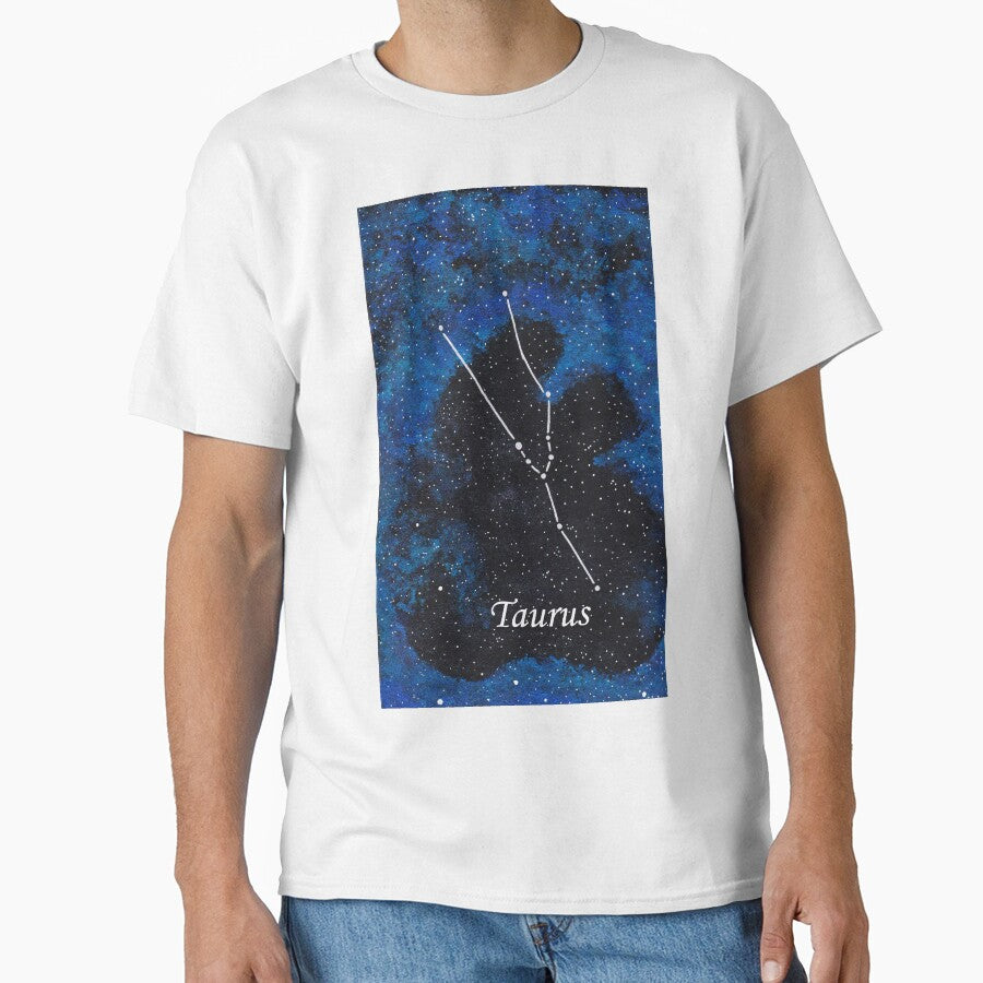 Taurus Zodiac Sign Space Painting by CoryellArt