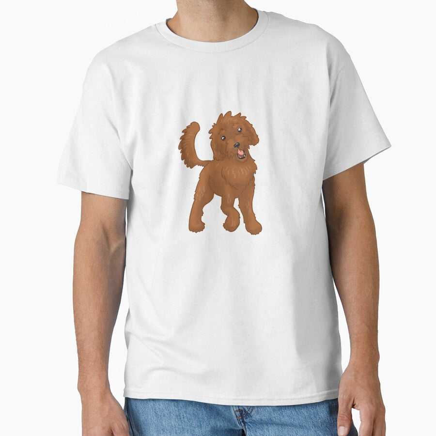 Happy Red Doodle Dog by showersnack