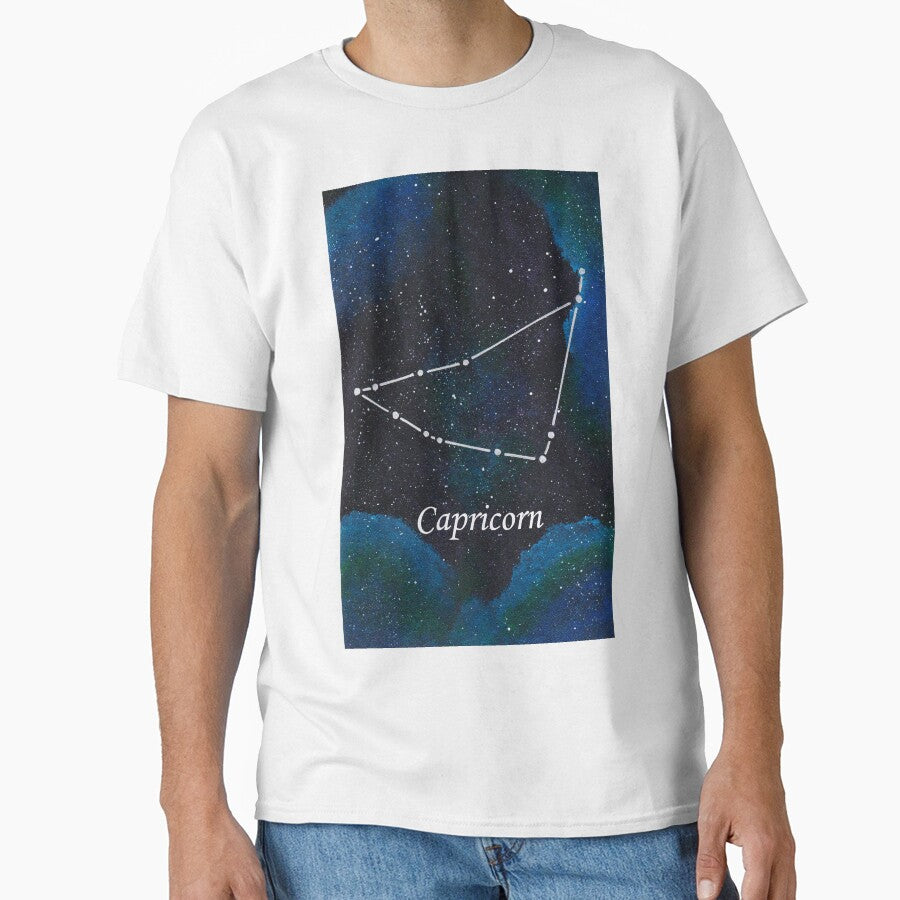 Capricorn Zodiac Sign Space Painting by CoryellArt