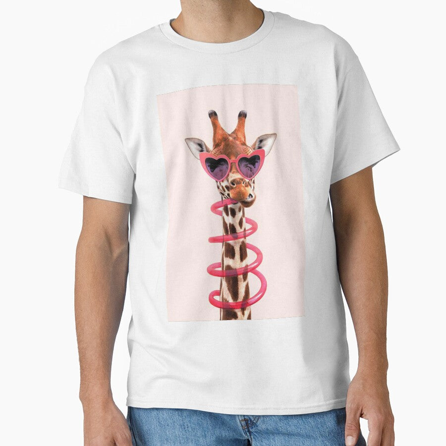 Cute Pink Giraffe by aleshaHarVard