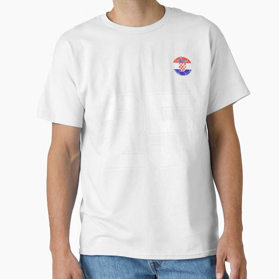 Croatia Soccer Number 25 Vintage Sports Fan by KristenosNehk