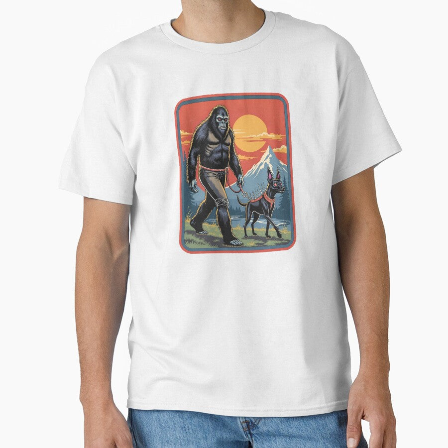 Bigfoot Walking Chupacabra - Cryptid & Creature Lovers Design by Vintagenaut Co.